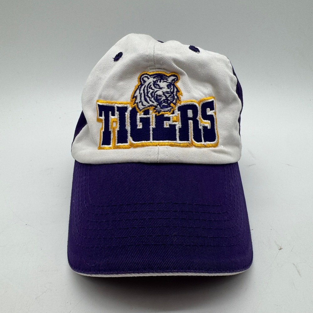 LSU Tigers Captivating Headgear Adjustable Hat Purple White NCAA Cotton Cap